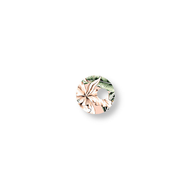 sensor sticker Freestyle Libre 3 tropical flowers