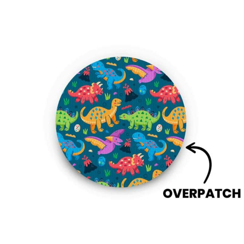 sensorpleister/fixtape voor Freestyle Libre 3 dinosaurussen