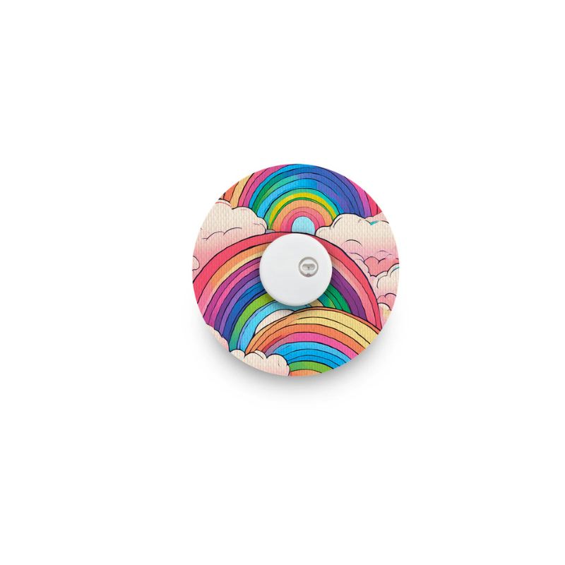 sensor patch/fix tape for Freestyle Libre 3 retro rainbows