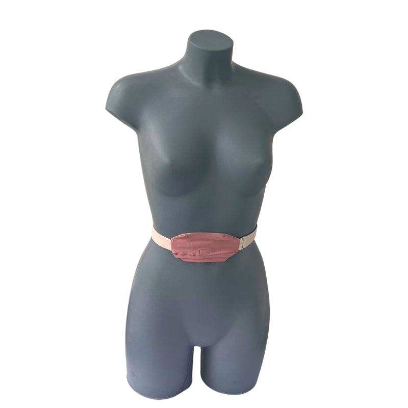 support pompe à insuline pour taille ronde rose