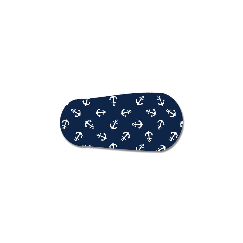 tinsulin vinyl sticker voor Dexcom G6 transmitter blauw ankers