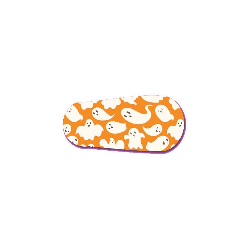 tinsulin vinyl sticker voor Dexcom G6 transmitter kleine spookjes oranje