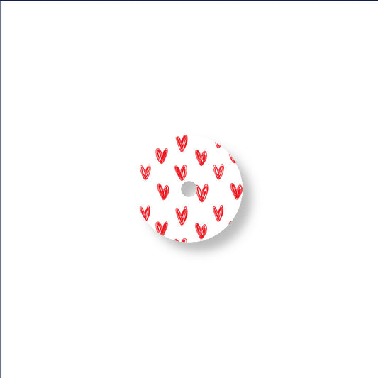 sensor sticker Freestyle Libre 2 red hearts