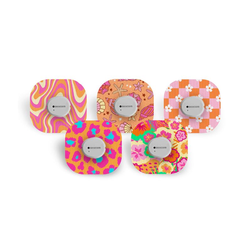 sensorpleister/fixtape voor Dexcom G7 / ONE+ sassy summer