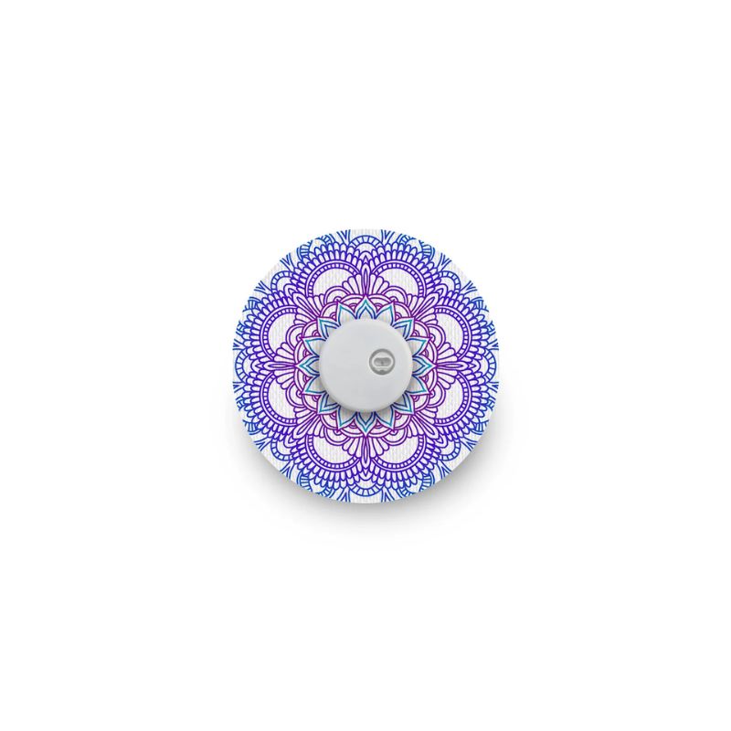sensorpleister/fixtape voor Freestyle Libre 3 blue mandala
