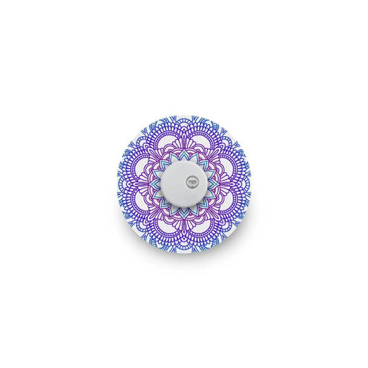 patch de capteur/ruban de fixation pour Freestyle Libre 3 mandala bleu