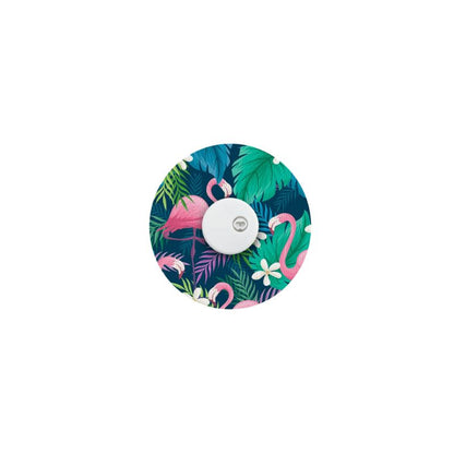 sensorpleister/fixtape flamingo voor Freestyle Libre 3 (Plus), Instinct & infusiesets