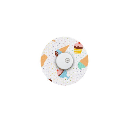 sensorpleister/fixtape ice cream voor Freestyle Libre 3 (Plus), Instinct & infusiesets