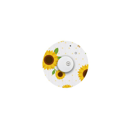 sensorpleister/fixtape zonnebloemen voor Freestyle Libre 3 (Plus), Instinct & infusiesets