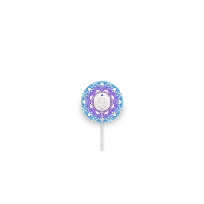 Fixtape blue mandala over een infusieset