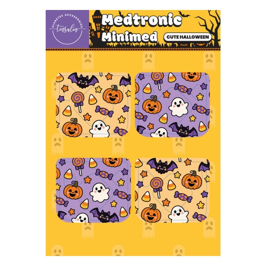Stickervel Medtronic Minimed Cute Halloween met 4 insulinepompstickers