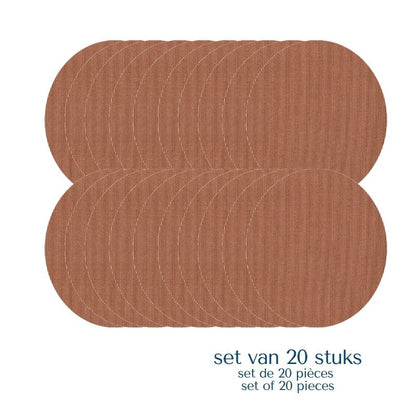 ovalen universele sensorpleister/fixtape  beige