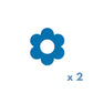 pleister/fixtape voor Freestyle Libre 3 bloem blauw