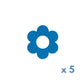 pleister/fixtape voor Freestyle Libre 3 bloem blauw
