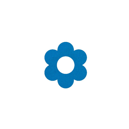 Pleister/fixtape voor Dexcom G7 bloem blauw