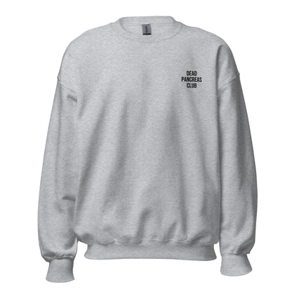 gray unisex sweater 'dead pancreas club'