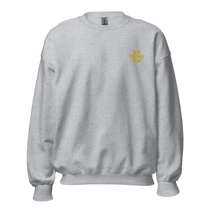 gray unisex sweater 'dead pancreas club'