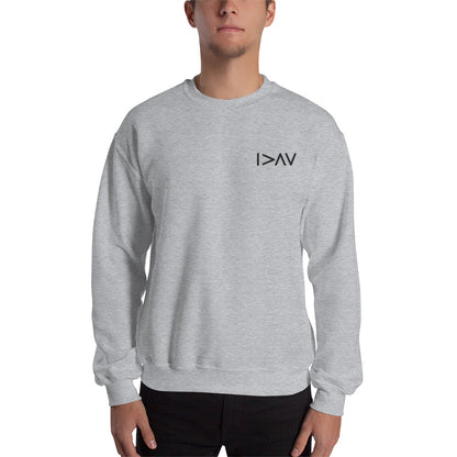 gray unisex sweater 'I am Greater Than My Highs and Lows'