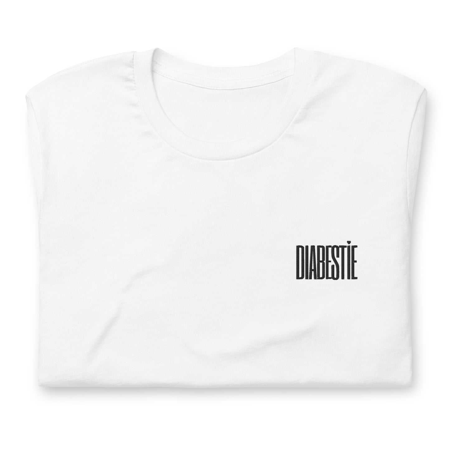 white unisex t-shirt 'diabestie'