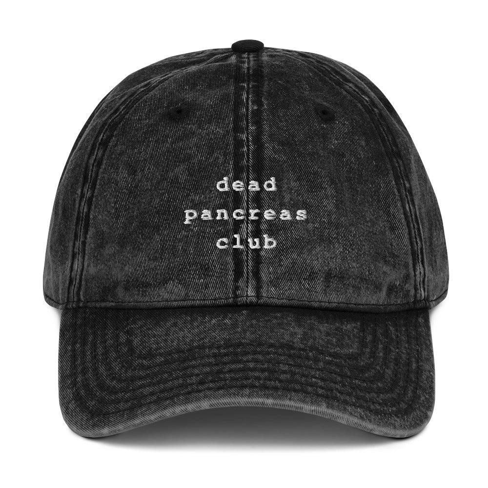 Vintage cap 'dead pancreas club'