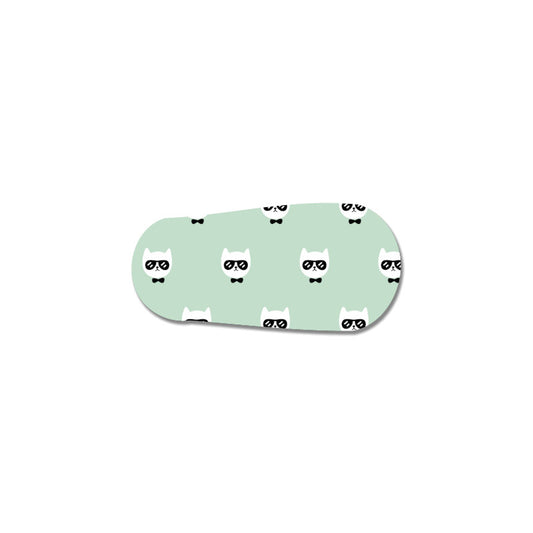 tinsulin vinyl sticker voor Dexcom G6 transmitter groen hipster katten